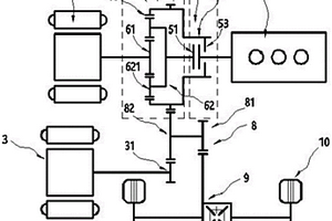 用于混合动力车辆的切换式驱动装置