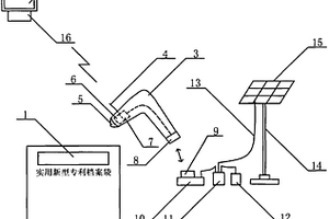 太阳能光伏向扫描器供电的带条形码实用新型专利档案袋