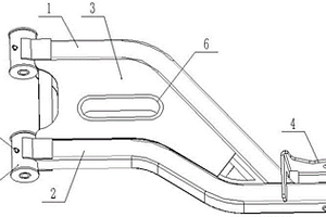 新型后独立悬架下摆臂结构
