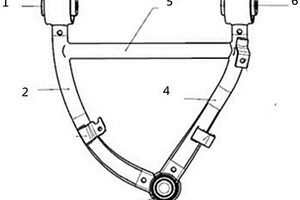 管件组成的三角形结构轻量化控制臂