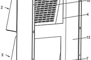 用于极端气候环境下的户外储能柜空调进出风口结构
