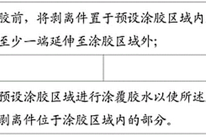 具有脱胶功能的涂胶方法