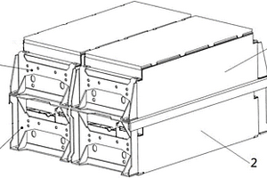动力电池双层电池模组固定结构