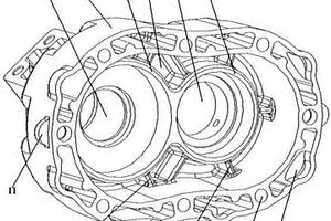 230镁合金传动箱的后端壳体