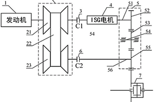 基于CVT的单电机插电式混合动力系统