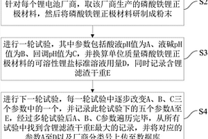 精确高效处理汽车锂电池磷酸铁锂正极材料的方法
