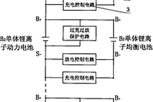 充放电自动均衡的锂离子动力电池串联电池组