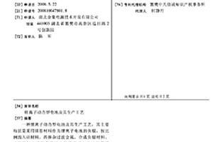 锂离子动力型电池及其生产工艺