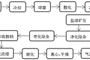 用锂聚合物和盐湖矿石混合生产碳酸锂的工艺