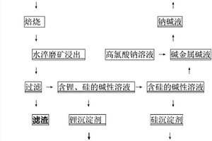 锂矿石的碱法处理工艺