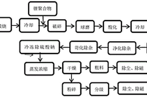环保型用锂辉石和锂聚合物混合生产单水氢氧化锂的工艺