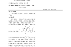 锂离子二次电池及含有该电解液的锂离子电池