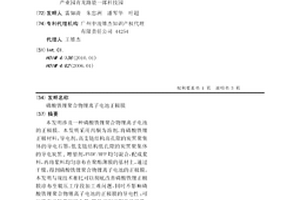 磷酸铁锂聚合物锂离子电池正极膜