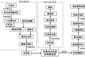 自蔓延热解去除聚苯硫醚副产干盐有机物的工艺系统