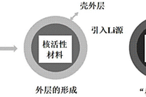 核-壳电活性材料