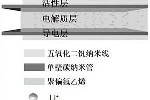 电化学驱动型变色变形双响应致动器及其制备方法