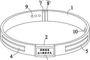 带定位功能的LED发光宠物项圈