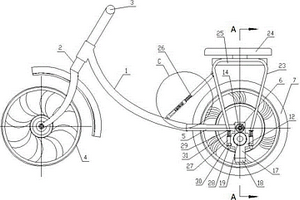 重心前后偏移控速及车座旋转式电动自行车