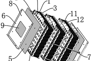 过大电流穿杆串联的电池模组