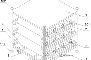 电池隔膜存放中转货架