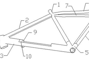 新隐藏式电动山地车车架