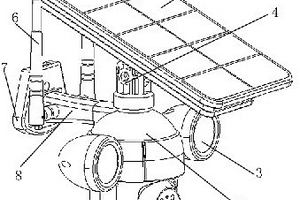 带太阳能板的摄像监控装置