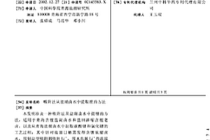 吸附法从盐湖卤水中提取锂的方法