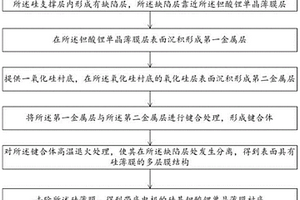 带底电极的硅基钽酸锂单晶薄膜衬底及其制备方法和应用