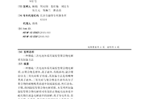 锂硫二次电池体系用凝胶型聚合物电解质及制备方法