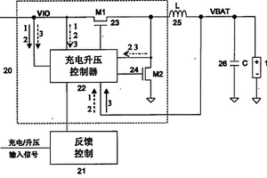 锂电池充电器和直流升压器集成电路系统