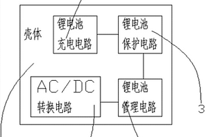 无纸记录仪的便携式锂电池供电装置