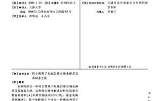 用于锂离子电池的聚合物电解质及其制备方法