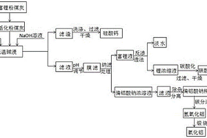 从粉煤灰中分离富集锂、铝、硅的方法