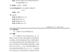 二次锂离子电池及其制备方法