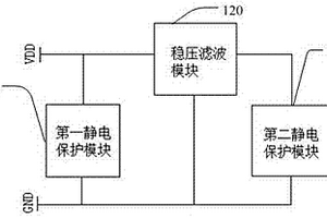 VCC电容和电阻内置的锂电池保护电路及系统