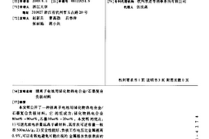 锂离子电池用锑化物热电合金/石墨复合负极材料