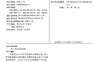 锂二次电池的电极