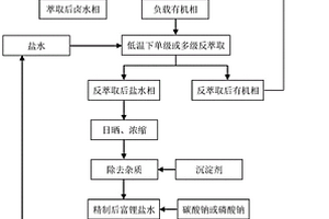 从低温含镁卤水中分离镁提取锂的萃取方法和其应用