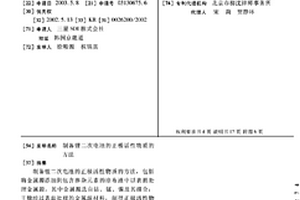 制备锂二次电池的正极活性物质的方法