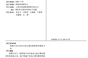 锂离子动力电池人造石墨负极材料的制备方法