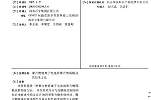 聚合物锂离子电池的聚合物隔膜及其制备方法