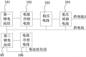 锂电池组的电源供电电路