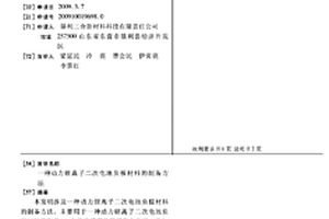 动力锂离子二次电池负极材料的制备方法