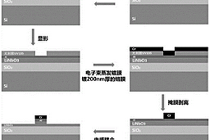 基于铬掩膜的铌酸锂薄膜亚微米线宽脊型光波导制备方法