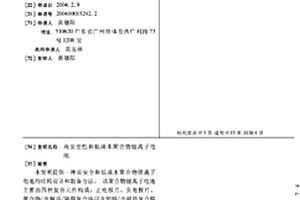 高安全性和低成本聚合物锂离子电池