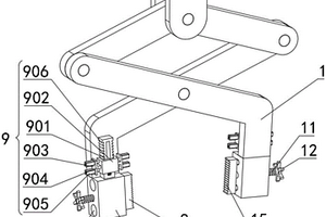 大型锂电池加工用具有防滑结构的夹钳吊具