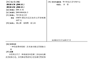 高能量密度锂二次电池电极及其制备方法