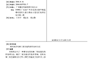 锂电池用电解二氧化锰的改性处理方法