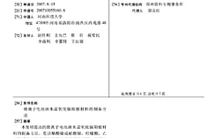 锂离子电池纳米晶氧化镍阳极材料的制备方法