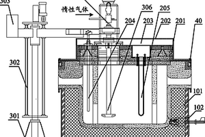 铝锂合金熔体在线除氢装置